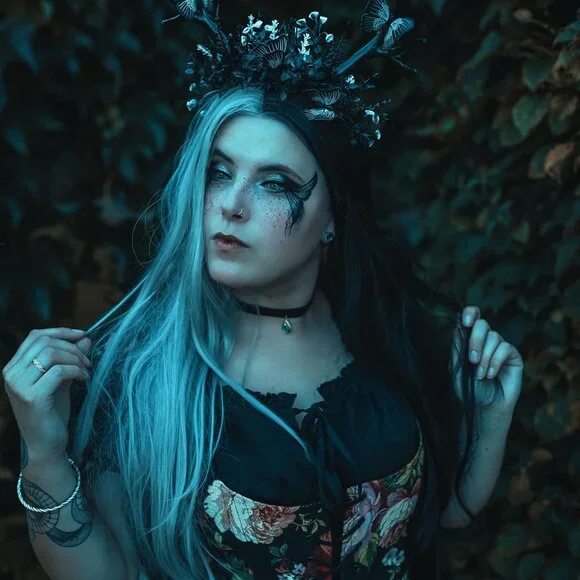 Handmade Black Deer Antlers Headband Gothic Reindeer Horns Elf Crown Dark Woodla